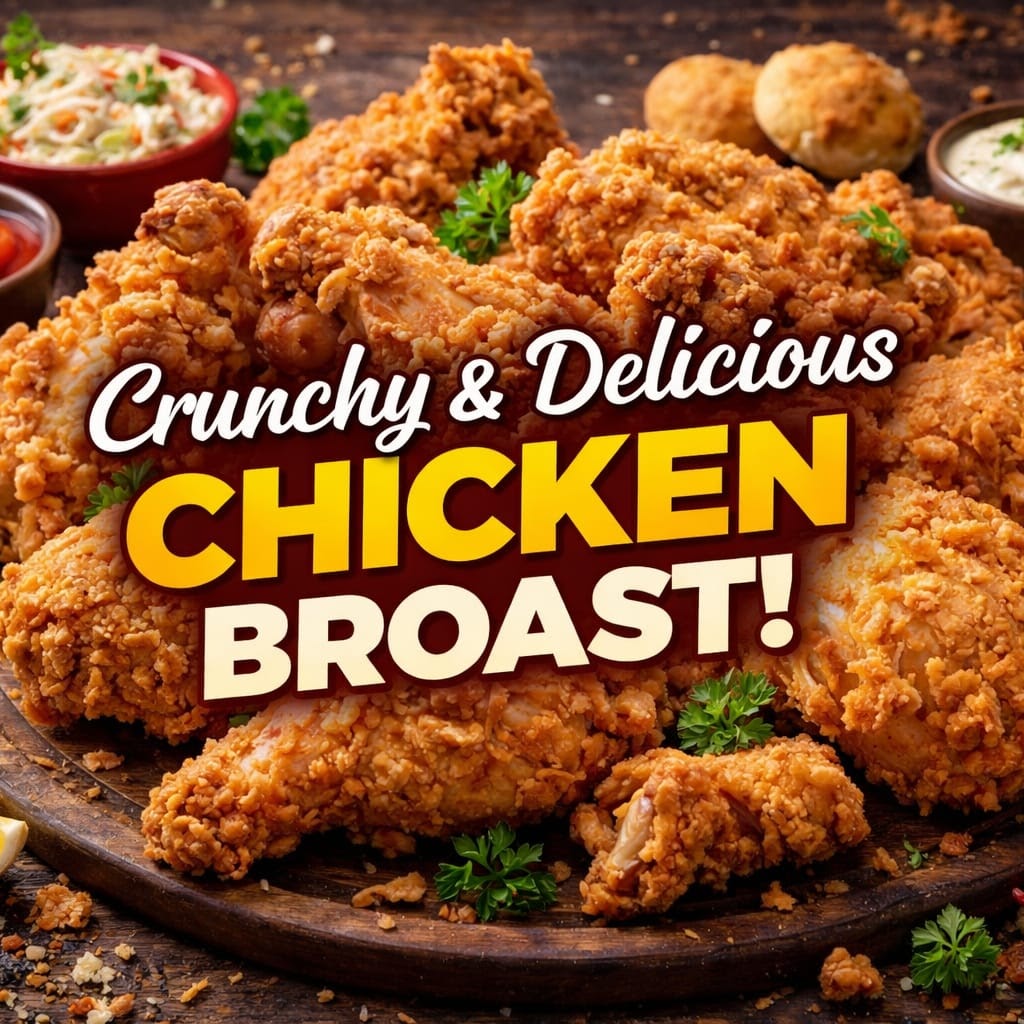 Crunchy broast chicken
