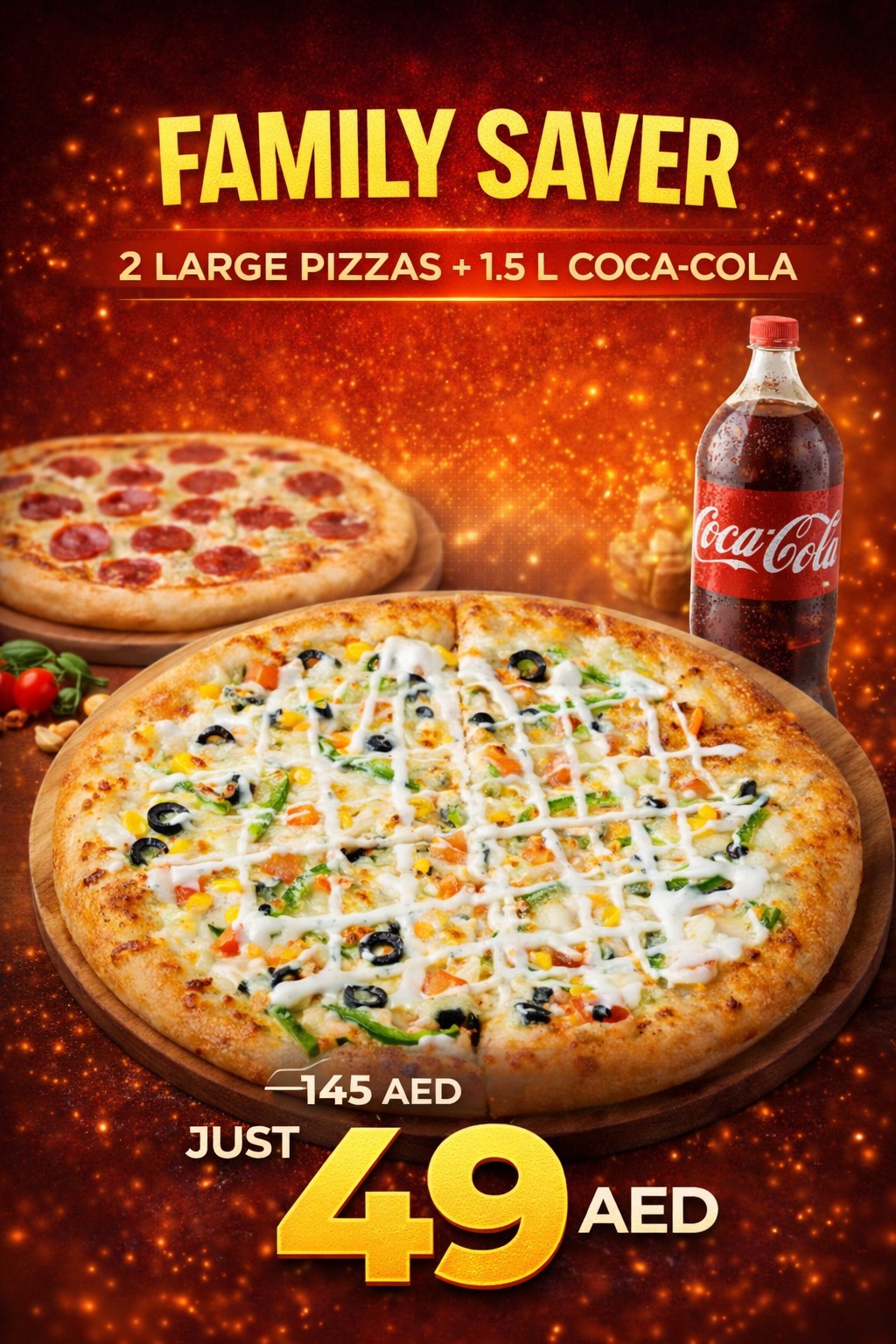 Family saver pizza deal