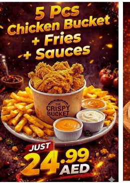 5 Pcs Chicken Bucket