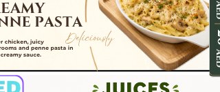 Chicken Creamy Penne Pasta